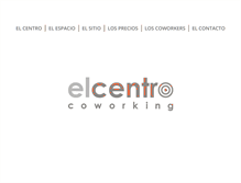 Tablet Screenshot of elcentrocoworking.com